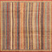 Square Machine Washable Abstract Brown Sand Brown Rug, wshabs3686