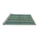 Sideview of Machine Washable Abstract Light Blue Modern Rug, wshabs3686lblu