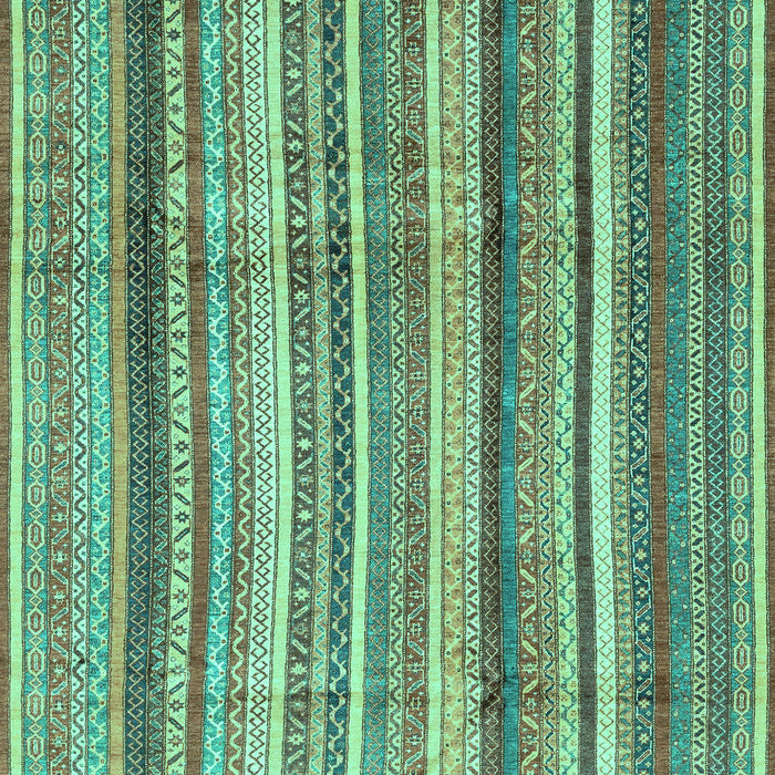 Machine Washable Abstract Turquoise Modern Area Rugs, wshabs3686turq