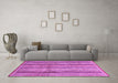 Machine Washable Abstract Purple Modern Area Rugs in a Living Room, wshabs3686pur