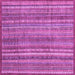 Square Abstract Purple Modern Rug, abs3687pur