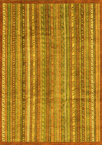 Abstract Yellow Modern Rug, abs3687yw