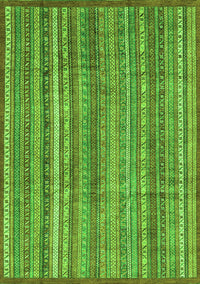 Abstract Green Modern Rug, abs3687grn