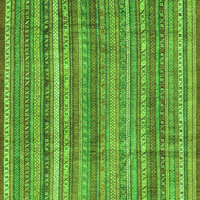Abstract Green Modern Rug, abs3687grn