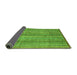 Sideview of Abstract Green Modern Rug, abs3687grn