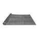 Sideview of Abstract Gray Modern Rug, abs3687gry