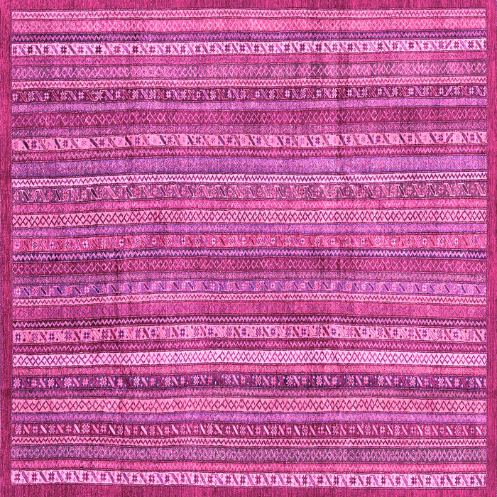 Square Abstract Pink Modern Rug, abs3687pnk