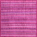 Square Abstract Pink Modern Rug, abs3687pnk