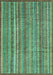 Machine Washable Abstract Turquoise Modern Area Rugs, wshabs3687turq