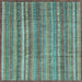 Square Abstract Light Blue Modern Rug, abs3687lblu