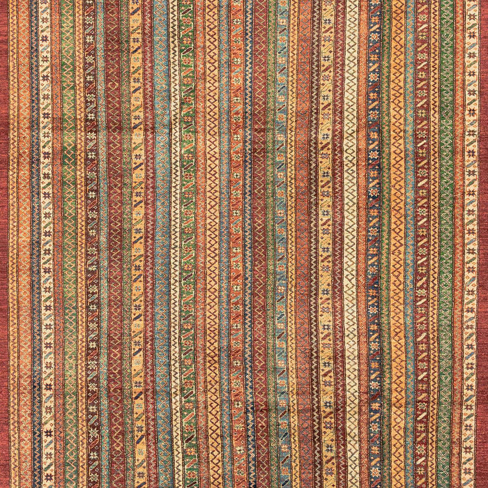 Machine Washable Abstract Peru Brown Rug, wshabs3687