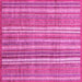 Square Abstract Pink Modern Rug, abs3688pnk