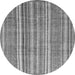 Round Abstract Gray Modern Rug, abs3688gry