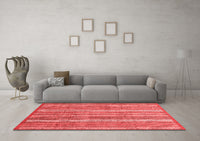 Machine Washable Abstract Red Modern Rug, wshabs3688red