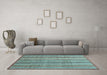 Machine Washable Abstract Light Blue Modern Rug in a Living Room, wshabs3688lblu