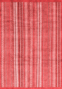 Abstract Red Modern Rug, abs3688red