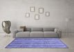 Machine Washable Abstract Blue Modern Rug in a Living Room, wshabs3688blu