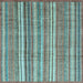 Square Machine Washable Abstract Light Blue Modern Rug, wshabs3688lblu