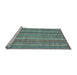 Sideview of Machine Washable Abstract Light Blue Modern Rug, wshabs3688lblu