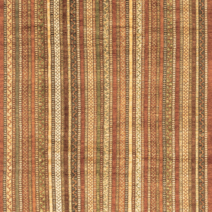 Machine Washable Abstract Brown Modern Rug, wshabs3688brn