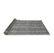 Sideview of Abstract Gray Modern Rug, abs3688gry