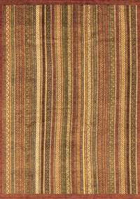 Abstract Brown Modern Rug, abs3689brn