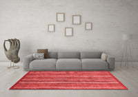 Machine Washable Abstract Red Modern Rug, wshabs3689red