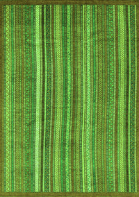 Abstract Green Modern Rug, abs3689grn