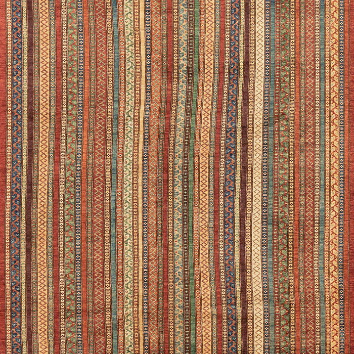 Machine Washable Abstract Tomato Red Rug, wshabs3689