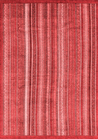 Abstract Red Modern Rug, abs3689red