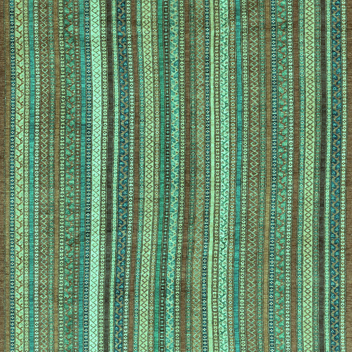 Machine Washable Abstract Turquoise Modern Area Rugs, wshabs3689turq