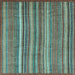 Square Abstract Light Blue Modern Rug, abs3689lblu