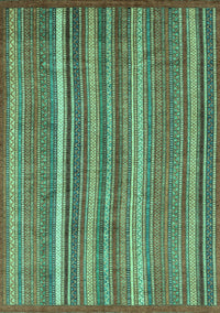 Abstract Turquoise Modern Rug, abs3689turq