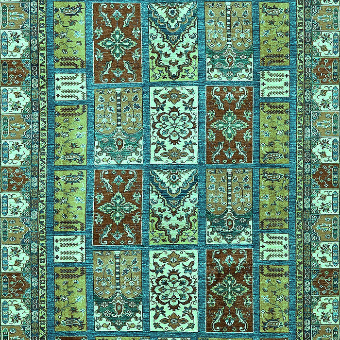 Abstract Turquoise Modern Rug, abs368turq