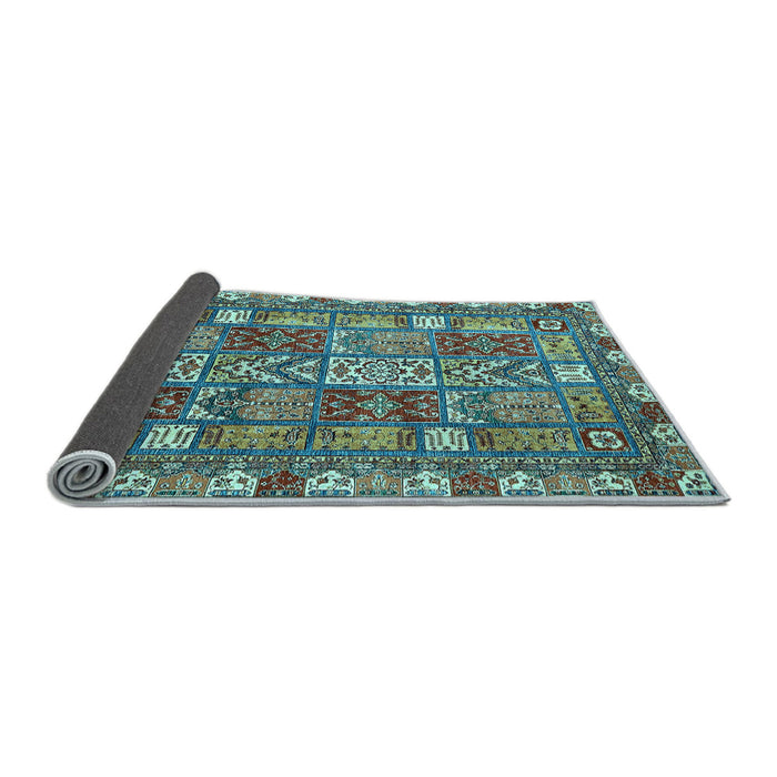 Sideview of Abstract Light Blue Modern Rug, abs368lblu