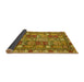 Sideview of Abstract Yellow Modern Rug, abs368yw