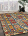 Machine Washable Abstract Red Brown Rug in a Family Room, wshabs368