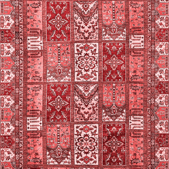 Machine Washable Abstract Red Modern Rug, wshabs368red