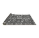 Sideview of Abstract Gray Modern Rug, abs368gry