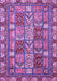 Machine Washable Abstract Purple Modern Area Rugs, wshabs368pur