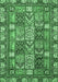 Abstract Emerald Green Modern Rug, abs368emgrn