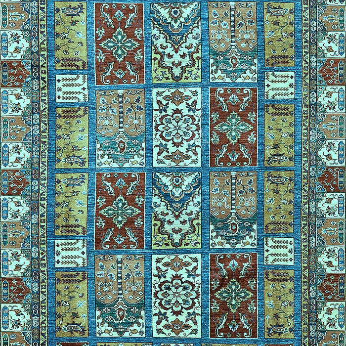 Machine Washable Abstract Light Blue Modern Rug, wshabs368lblu