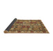 Sideview of Abstract Brown Modern Rug, abs368brn