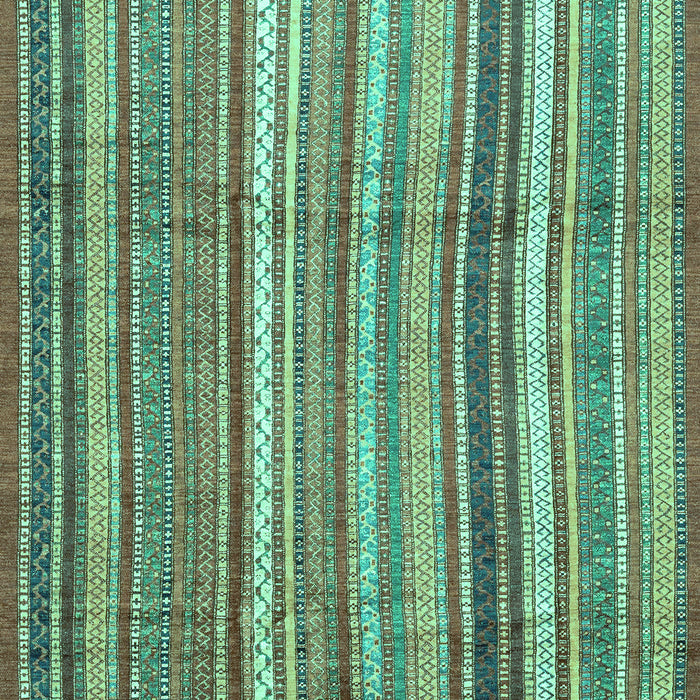 Abstract Turquoise Modern Rug, abs3690turq