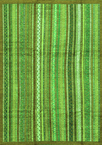 Abstract Green Modern Rug, abs3690grn