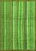 Abstract Green Modern Rug, abs3690grn