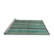 Sideview of Machine Washable Abstract Light Blue Modern Rug, wshabs3690lblu