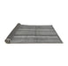 Sideview of Abstract Gray Modern Rug, abs3690gry