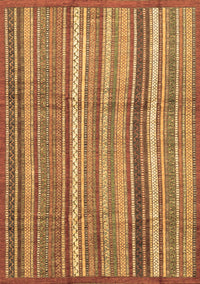 Abstract Brown Modern Rug, abs3690brn