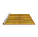 Sideview of Machine Washable Abstract Yellow Modern Rug, wshabs3690yw